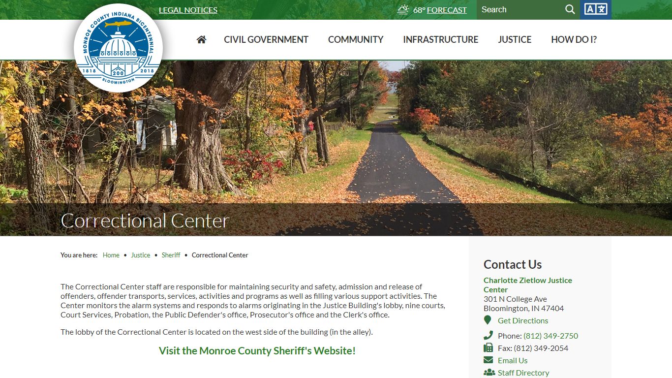 Correctional Center / Monroe County, IN